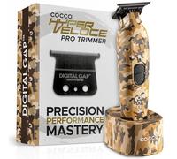 Cocco Tondeuse Hyper Veloce Pro, coupe-bordure numérique en graphène, moteur BLDC sans balais à couple élevé, sans fil, design entièrement métallique, batterie lithium-ion, base de charge incluse