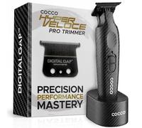 Cocco Tondeuse Hyper Veloce Pro, coupe-bordure numérique en graphène, moteur BLDC sans balais à couple élevé, sans fil, design entièrement métallique, batterie lithium-ion, base de charge incluse