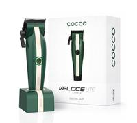 Cocco Veloce Lite Tondeuse à cheveux professionnelle pour barbiers - Lame Digital Gap™ Precision Fade F1, 7 000 tr/min, charge rapide USB-C, autonomie de 3 heures, tondeuse à cheveux pour homme (vert