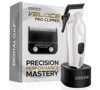 Cocco® Veloce Pro Clipper Collection : Tondeuses de précision pour professionnels - Lame conique en graphène Ambassador Digital Gap™, moteur CC à couple élevé, entièrement en métal, sans fil