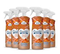 COCCOLATEVI Essence pour Ambiente Sandale et Ambre, 750 ml X 6 Parfumeur pour pièce, armoires, tiroirs, automatiques, désodorisant de pièce, parfum maison, nettoyant surface, anti-poussière
