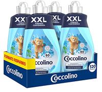 Coccolino Adoucissant concentré d'air de printemps 8 litres 320 lavages, 4 x 80 lavages