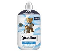 Coccolino Adoucissant concentré délicat et doux, adoucissant lave-linge hypoallergénique et testé dermatologiquement, format XXL jusqu'à 76 lavages, 1750 ml