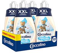 Coccolino Adoucissant concentré doux et doux, 8 litres 320 lavages, 4 x 80 lavages