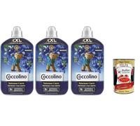Coccolino Intense Care XXL Ammorbidente Concentrato Campanula sauvage et bergamote, adoucissant concentré, 76 lavages, 3 x 1750 ml + Italian Gourmet Polpa 400 g