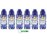 Coccolino Profumo per Bucato Elixir Lot de 6 parfums liquides pour le linge avec campanule sauvage et bergamote 342 ml + porte-clés gratuit Beni Culinari