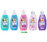 Coccolino Wonder Wash Lot de 5 lessives liquides pour machine à laver - Cycles courts idéaux - 5 parfums différents - 37 lavages 5 x 1480 ml + porte-clés Beni Culinari gratuit
