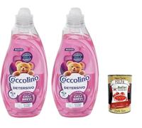 Coccolino Wonder Wash Ultra Care Lessive liquide pour machine à laver - Idéal pour les cycles courts 37 lavages, 2 x 1480 ml + Italian Gourmet Polpa 400 g