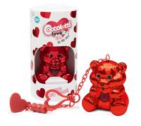 Coccolotti, Ourson intéractif Oh My Gold!, Effets Sonores et Lumineux, Modèle Rouge, Pour les enfants à partir de 3 ans, CCL455