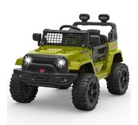 Coche Eléctrico Para Niños, 12 V, Suspensión De Resorte, Luces LED, Bluetooth, 2 Velocidades, Para Niños De 3 a 8 Años