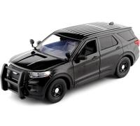 Cochesdemetal Copy of 2015 Ford Police Interceptor Utility-Promo Plain Black 1:18 Motor Max 73543