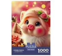 Cochon 1000 Pièces Puzzle Animaux pour Adultes, Parfait pour Les Amateurs De Puzzles, Cadeau d'anniversaire, Jeux Éducatif, Qualité Premium 70x50cm/1000pcs