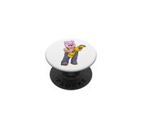 Cochon Agriculteur Paille Ferme PopSockets PopGrip Adhésif