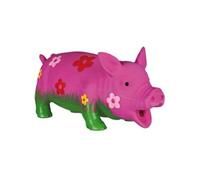 Trixie – Jouet pour chien – Cochon avec fleurs – Latex, son original – 20 cm