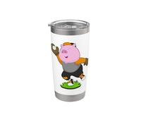 Cochon Baseball Gant de baseball Sport Gobelet isotherme en acier inoxydable double paroi