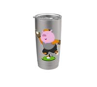 Cochon Baseball Gant de baseball Sport Gobelet isotherme en acier inoxydable double paroi