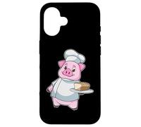 Cochon Boulanger Toque de Chef Gâteau Coque pour iPhone 16
