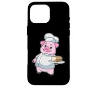 Cochon Boulanger Toque de Chef Gâteau Coque pour iPhone 16 Pro Max
