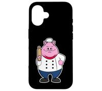 Cochon Boulanger Toque de Chef Rouleau a Patisserie Coque pour iPhone 16