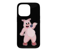 Cochon Chanteur Microphone Chant Coque pour iPhone 13 Pro