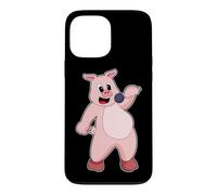 Cochon Chanteur Microphone Chant Coque pour iPhone 13 Pro Max