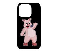 Cochon Chanteur Microphone Chant Coque pour iPhone 14 Pro