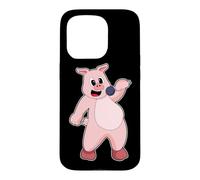 Cochon Chanteur Microphone Chant Coque pour iPhone 15 Pro