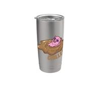 Cochon Chillin dans la boue Gobelet isotherme en acier inoxydable double paroi