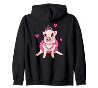 Cochon Cochon Mignon pour Bal de Fin d'année, Concours de beauté, Reine Sweat à Capuche