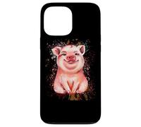 Cochon dessiné à la Main Coque pour iPhone 13 Pro Max
