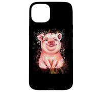 Cochon dessiné à la Main Coque pour iPhone 15 Plus