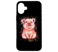 Cochon dessiné à la Main Coque pour iPhone 16 Plus