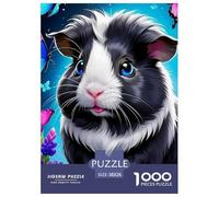 Cochon d'Guinée 1000 Pièces Animaux Mignons Puzzle Adulte Un Puzzle Difficile Jeu Éduchatif Défi Jouets Enfants Jeu De Puzzle pour Toute La Famille Décoration De La Maison 38x26cm/1000pcs