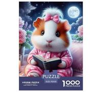 Cochon d'Guinée 1000 Pièces Animaux Mignons Puzzle pour Adultes Matériaux Recyclés Cadeau Unique Adultes Et Adolescents Dès 14 Ans 70x50cm/1000pcs