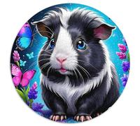 Cochon d'Guinée Circulaire Puzzle Convient pour Adultes Et Enfants 1000 Pièces Fun Défiant Jeu Éduchatif Unique Toy (67.5x67.5cm)