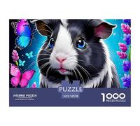 Cochon d'Guinée, Puzzle De 1000 Pièces, Défi De Réflexion Captivant Offrant Plaisir Et Détente, Activité Agréable pour Moments Solitaires Ou Partagés, Adapté Aux 12 Ans Et Plus, 52x38cm/1000pcs