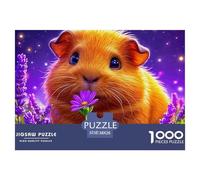 Cochon d'Guinée, Puzzle De 1000 Pièces, Passe-Temps Stimulant Combinant Apprentissage Et Amusement, Idéal pour Se Concentrer Tout en Se Relaxant, Adapté Aux 12 Ans Et Plus, 38x26cm/1000pcs