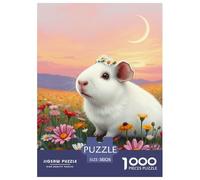 Cochon d'Guinée Puzzle pour Adultes 1000 Pièces Petit Mignon Impossible Défi Jouets Jeu pour Toute La Famille De Décoration Familiale 38x26cm/1000pcs