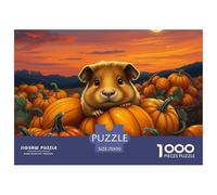 Cochon d'Guinée Puzzle pour Adultes 1000 Pièces Petit Mignon Impossible Défi Jouets Jeu pour Toute La Famille De Décoration Familiale 70x50cm/1000pcs