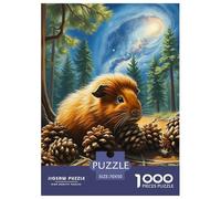 Cochon d'Guinée Puzzle pour Adultes 1000 Pièces Petit Mignon Qualité Supérieure Un Puzzle Difficile Jeu pour Toute La Famille Cadeaux pour Hommes 70x50cm/1000pcs
