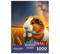 Cochon d'Guinée Puzzle pour Adultes 1000 Pièces Petit Mignon Qualité Supérieure Un Puzzle Difficile Jeu Éducatif Cadeaux pour Hommes 38x26cm/1000pcs