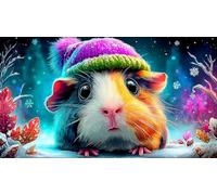 Cochon d'Inde 1000 pièces Défi de Jeu éducatif Puzzle Idée Cadeau Parfaite Puzzle pour Adultes et Enfants 70x50cm/1000pcs