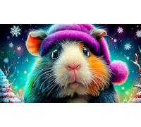 Cochon d'Inde 1000 pièces Jeu éducatif détente Puzzle Papier recyclé Cadeau Amusant & Activité Maison pour Adultes 38x26cm/1000pcs