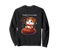 Cochon d'Inde avec Inscription « Finally I'm on a Date » Sweatshirt
