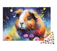 Cochon d'Inde Coloré Puzzle 1000 Pièces pour Adultes 52x38cm/1000pcs