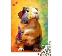 Cochon d'Inde coloré Puzzle 1000 Pièces pour Adultes Et Enfants De Qualité Supérieure Jeu D'Intelligence 38x26cm/1000pcs