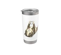 Cochon d'Inde Cœur Main Amour Geste Gobelet isotherme en acier inoxydable double paroi