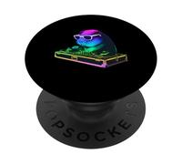Cochon d'Inde DJ Musique Party Amoureux des Animaux PopSockets PopGrip Adhésif
