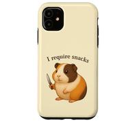 Cochon d'Inde drôle, J'Ai Besoin de Snacks, Animal, Maman, Papa Coque pour iPhone 11