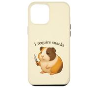 Cochon d'Inde drôle, J'Ai Besoin de Snacks, Animal, Maman, Papa Coque pour iPhone 12 Pro Max